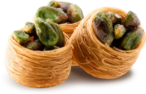 Pistachio_ Baklava_ Nests_ Dessert.png PNG