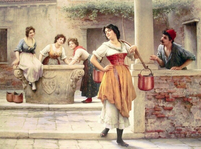 _Flirtation_at_the_well.jpg.����� � �������.jpg Image