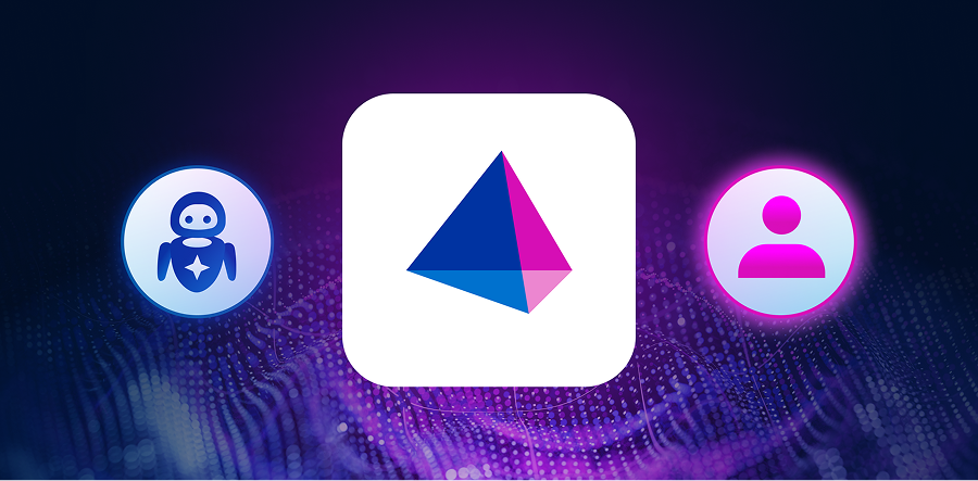 SailPoint Identity Security mark with human and agent identity icons