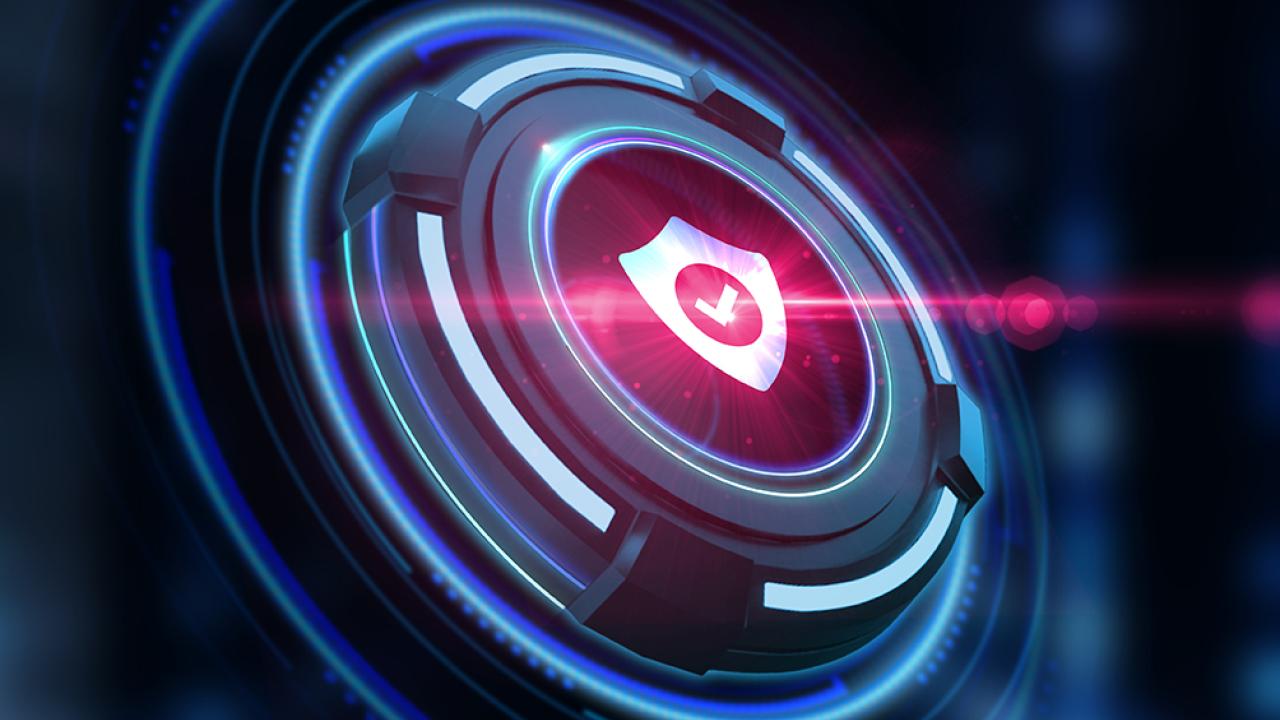 Image with cyber lock icon inside.
