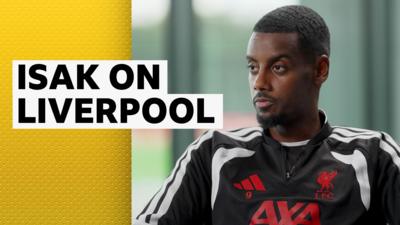 Alexander Isak in a sit-down 