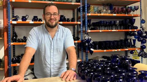 David Barry had been working at Bristol Blue Glass for his entire adult life.