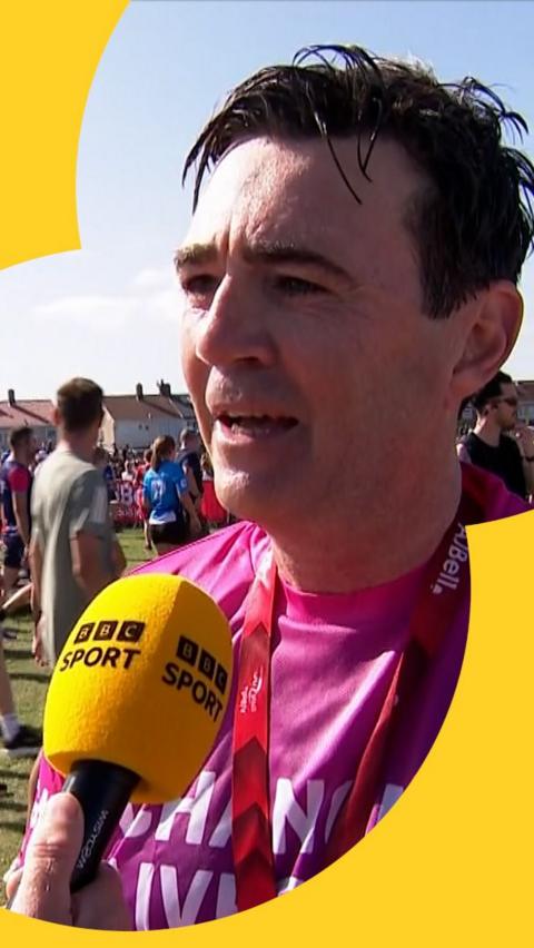 Andy Burnham talking to the BBC 