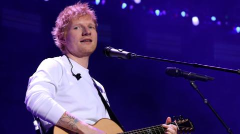 Ed Sheeran on stage