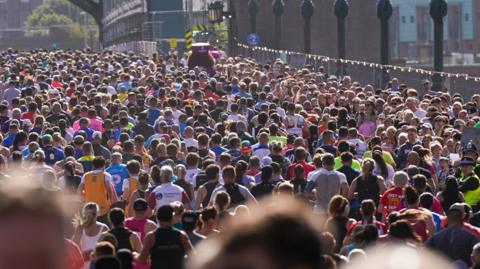 Runners in the 2026 Great North Run