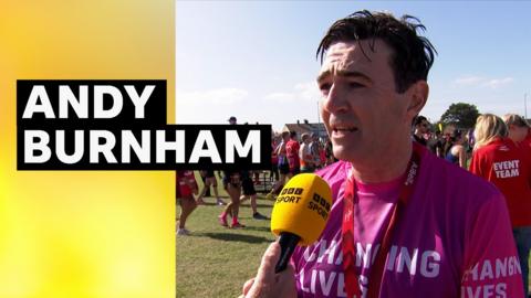 Andy Burnham talking to the BBC 