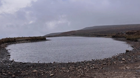 Low water level at Keepers Pond