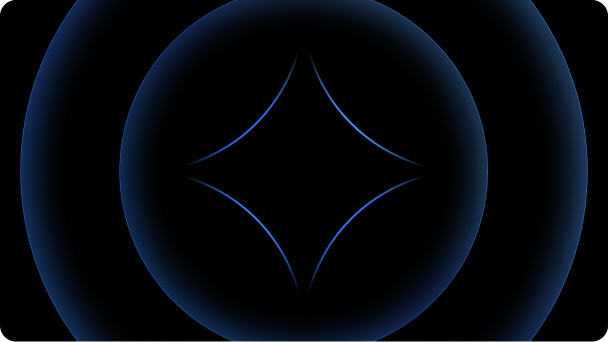 A dark infographic with concentric blue rings mapping out an AI ecosystem. It labels central components like Gemini models as "The Brains" and agent orchestration as "The Workbench" around a central video play button.