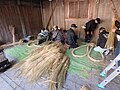 Соломенная веревка для гигантских сандалий. Фестиваль Сай но Ками