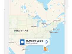 Receive alerts in map view and list view