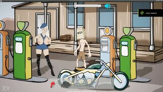 The auto-refueling beauty sucked a huge dick.