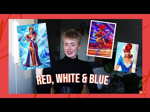 drag race holland fashion review ep. 7 | red, white & blue beech