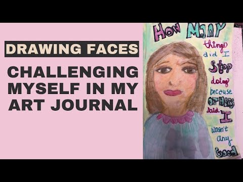 Drawing Faces: Art Journaling Challenge