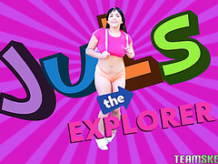 Julz the explorer bounces big Latina booty on cock