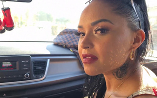 Horny latina gets fucked like doggystyle till creampie