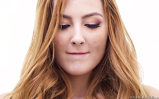 Megan Winters gets her young redhead pussy fucked rough