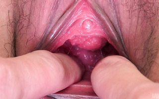 Gynecologist examines squirting pussy of busty Miu Watanabe
