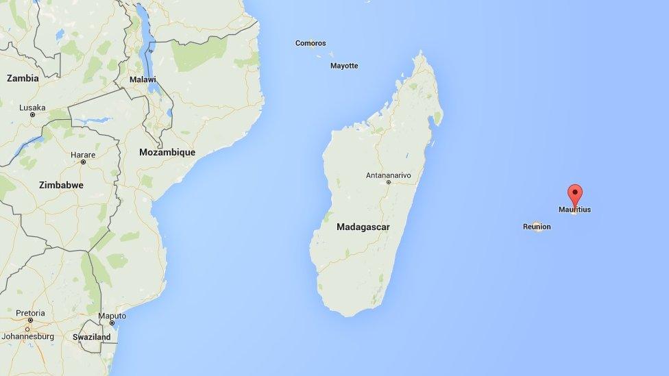 Mauritius on the map