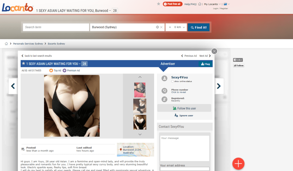 LocantoAustralia, oceania escort sites