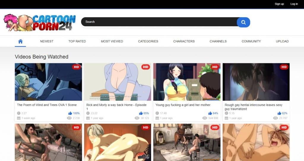 cartoonporn24, tecknad porrsajter