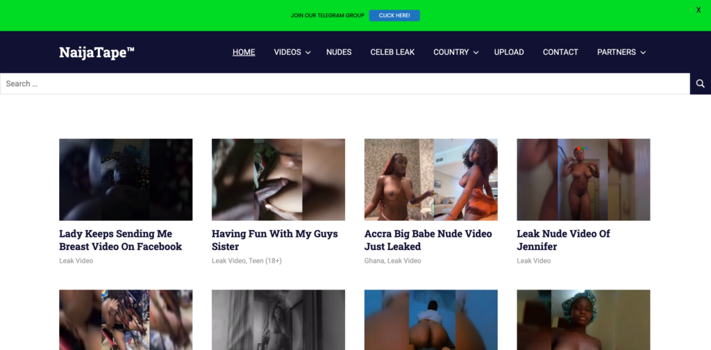 NaijaTape, site-uri porno negre