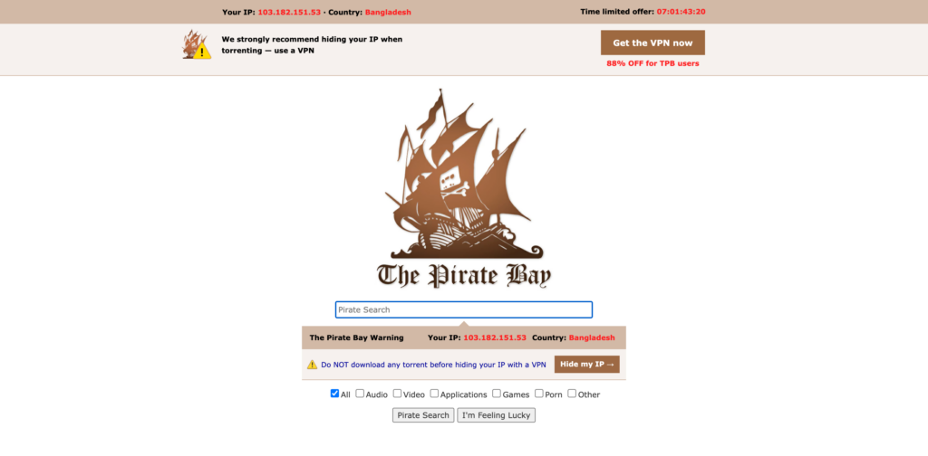 ThePiratesProxy, порно торрент сайты