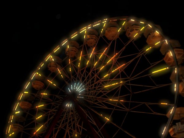 "Ferris at Night" Wall Art