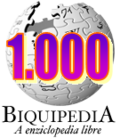 Aragonés: Bi ha 1.000 articlos en a Biquipedia.