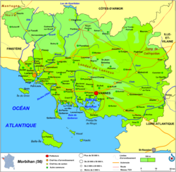 Map of the Morbihan