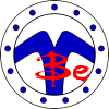 beccaelizabeth: my Watcher tattoo in blue, plus Be in red Buffy style font (BE, watcher tattoo be)