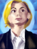 regenderate: a drawing of the thirteenth Doctor, still in twelve's suit (pic#12758756)