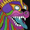 bluelander: Psychedelic dog drawing (Dog)