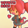 jellyfishlover: A picture of a Chibi Kasane Teto Figurine with the text "VSYNTH RECS" near the top (MOD -- VsynthRecs)