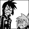 soc_puppet: Ayane and Hayate from Hayate Cross Blade, absolutely astounded (negative) (Whomst the fuck)
