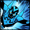 perletwo: blue beetle (blue beetle - fly)