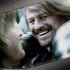 muccamukk: Boromir and Faramir grinning and hugging. (LotR: Squee!)