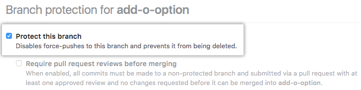 Option für erforderliche Statuschecks