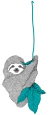 Sloan, the sloth mascot