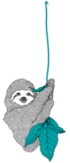 Sloan, the sloth mascot