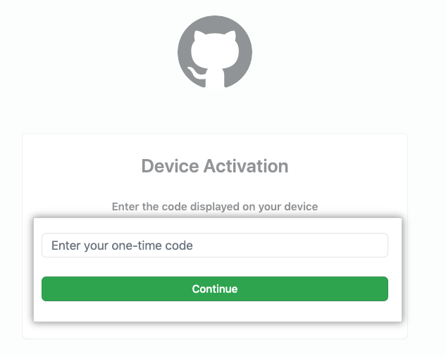 Field to enter the user verification code displayed on your device