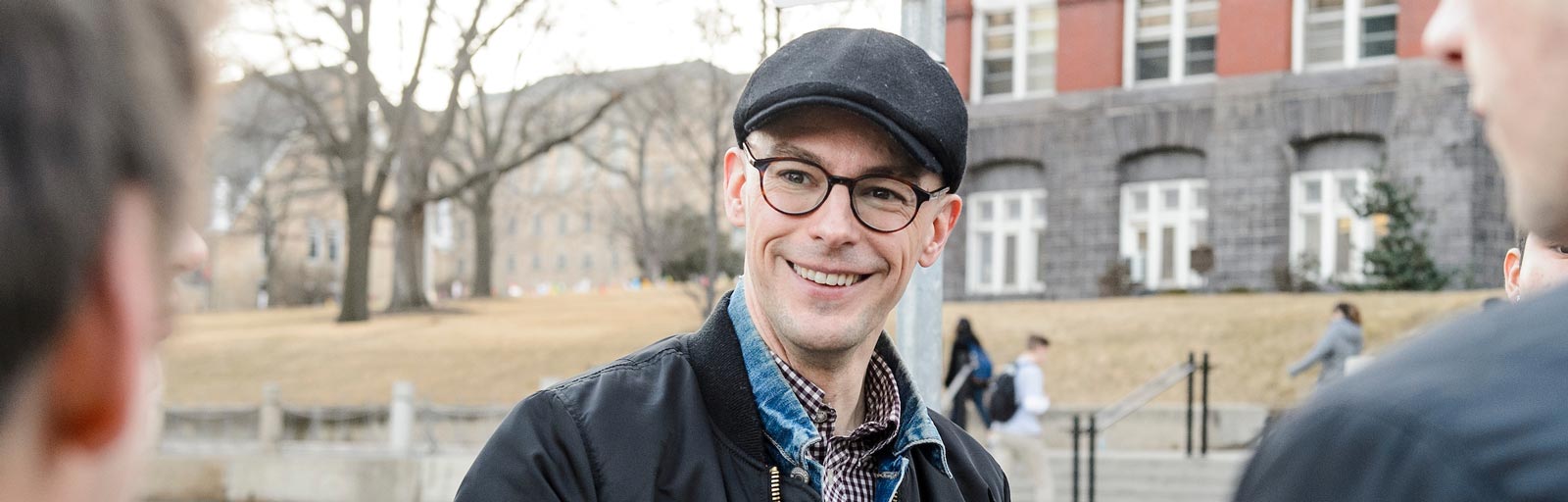 Jerome Camal, assistant professor of anthropology at the University of Wisconsin-Madison, teaches during his Anthropology 490: Anthropology of Sound course.
